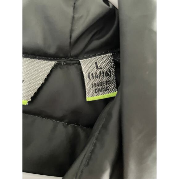 Free Country Jacket Sweater Fleece Hooded Full Zipper Gray Blue Large - Picture 8 of 10